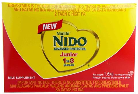NIDO Junior 1-3 Years Old Milk Supplement Powder 1.6 kg