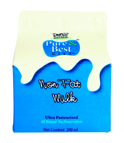HM Pure &amp; Best Non Fat Milk 200 ml