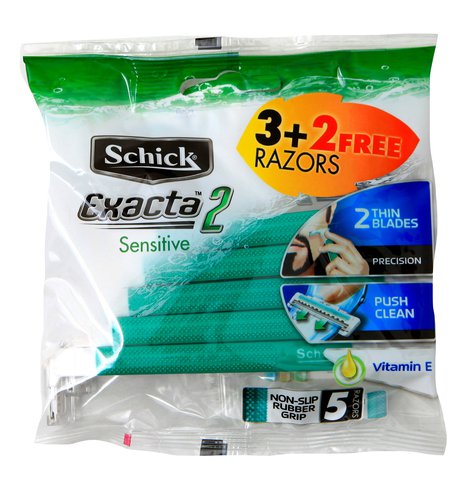 Schick Razors Exacta2 Green 3+2 pcs /pack