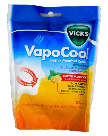 Vicks Vapocool Butter Menthol 24 pcs /pack