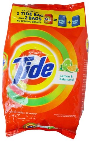 Tide Powder Detergent Lemon Kalamansi 3 kg