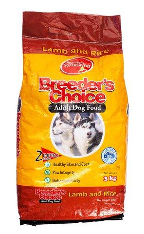 Supersavers Breeder's Choice Lamb & Rice Adult Dog Food 3 kg