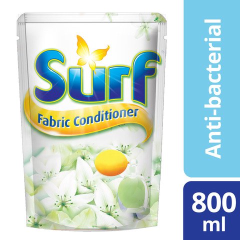 Surf White Fabric Conditioner Antibacterial Pouch 800 ml