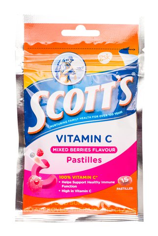 Scott's Chewy Pastilles - Vitamin C Mixed Berry Flavour 15 pcs /pack