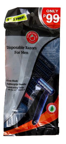 Supersavers Disposable Razors Mens 8 pcs / pack