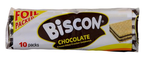 Biscon Chocolate Sandwich Cracker 10 pcs /pack