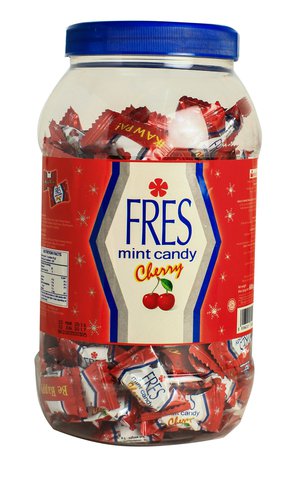 Fres Cherry Mint Candy Jar 600 g