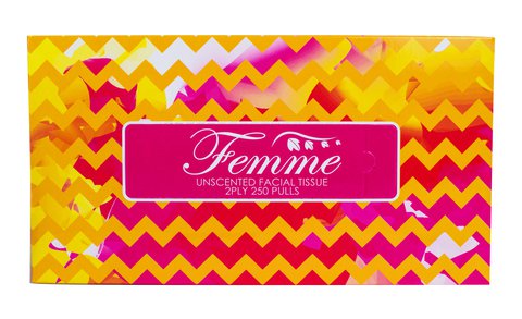 Femme Facial Tissue 2 Ply 250 pcs