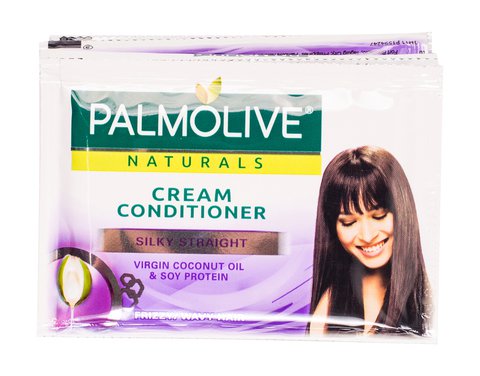 Palmolive Cream Conditioner Silky Straight - Frizzy/Wavy Hair 1 pack (12 ml x 6 pcs)