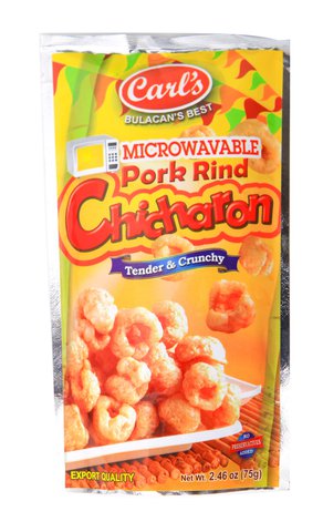 La Carlota Carls Microwavable Pork Rind Chicharon 75 g