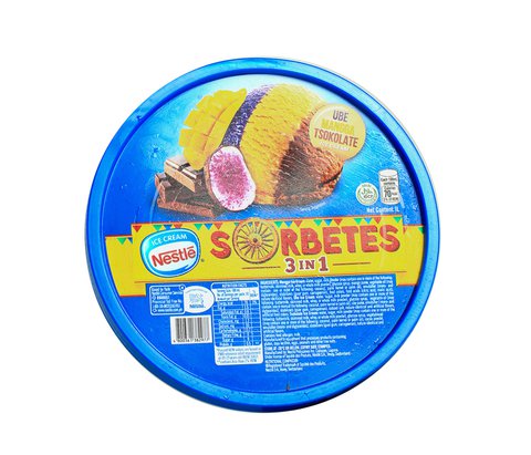 Nestle Sorbetes 3 in 1 Ube Manga Tsokolate Ice Cream 1 l
