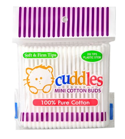 Cuddles Mini Cotton Buds 200 tips /pack