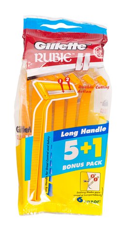 Gillette Double Cutting Rubie II 6 pcs /pack
