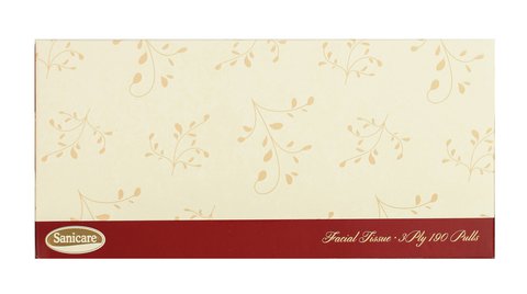 Sanicare Facial Tissue 3 Ply 190 pulls /pack