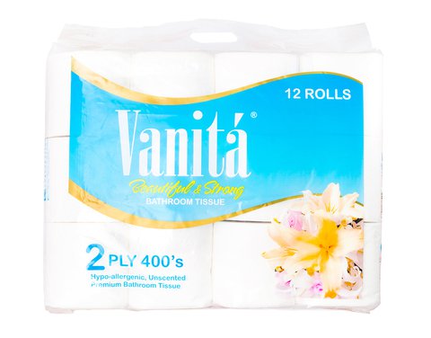 Vanita Bathroom Tissue 2 Ply 12 rolls /pack