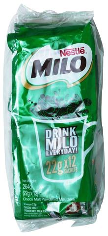 Milo Actigen E Chocolate Milk Drink Polybag 12 sachets x 22 g