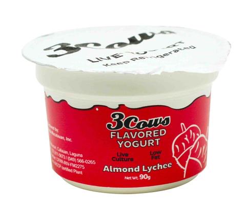 3 Cows Live Yogurt Almond Lychee 90 ml