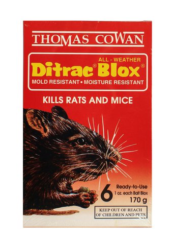 Thomas Cowan Ditrac Blox Rat Killer 170 g