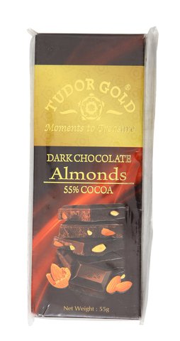 Tudor Gold Almond Chocolate 55% Cocoa 55 g