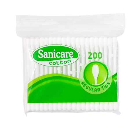 Sanicare Cotton Buds Regular Tips 200 tips /pack
