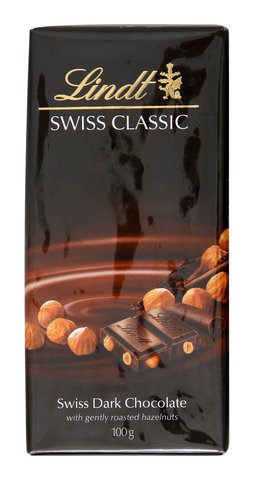 Lindt Swiss Classic Dark with Hazelnut 100 g