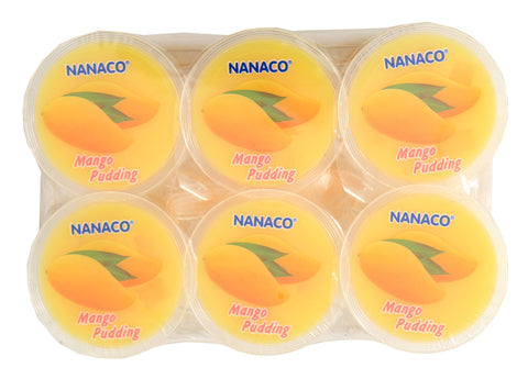 Nanaco Nata De Coco Pudding Mango 6 pcs /pack