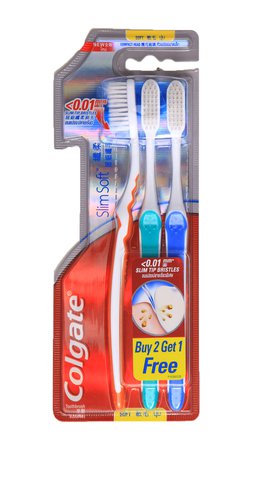Colgate Toothbrush Slimsoft Soft 2+1 1 pack