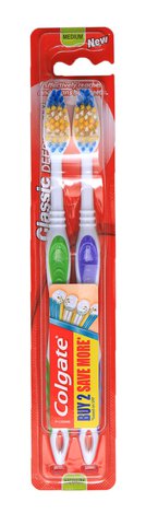 Colgate Toothbrush Classic Clean 1+1 (Save 50% on 2nd Brush) 1 pack