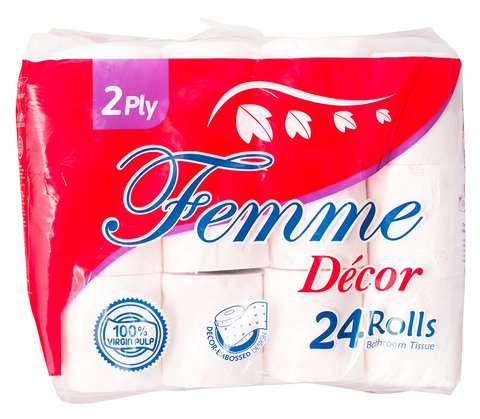 Femme Bathroom Tissue 2 Ply 300 Sheets 12 rolls /pack