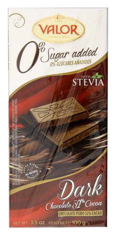 Valor Dark Chocolate With Stevia 100 g