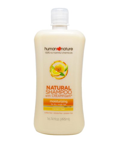 Human Nature Natural Shampoo With Cream Foam - Mandarin Fresh 500 ml