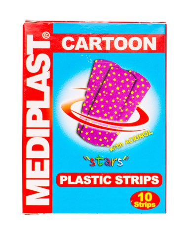 Mediplast Cartoon Plastic Strips 10 strips /pack