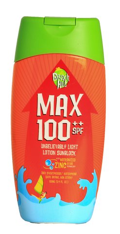 Beach Hut Sunblock Max 100++ 100 ml