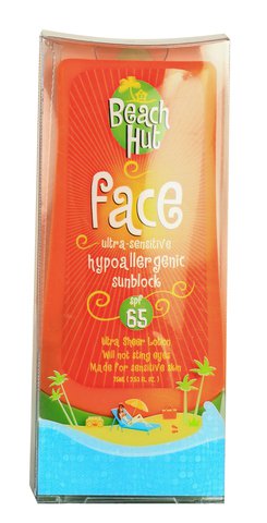 Beach Hut Sunblock Face SPF 65 75 ml