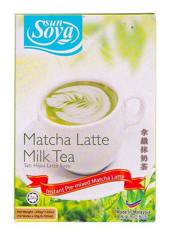 Sun Soya Matcha Latte Milk Tea 1 pack (10 sticks x 20 g)