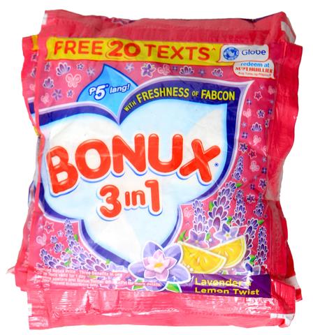 Bonux Laundry Detergent Powder Lavander 57 g (6 pcs)