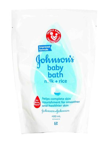 Johnsons's Body Wash Milk + Rice Bath Refill 400 ml
