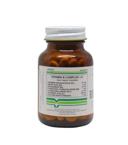 Rhea Vitamin B Complex + C 100 capsules /bottle