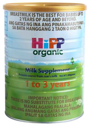 Hipp Organic Milk Supplement (1 to 3 years) 900 g