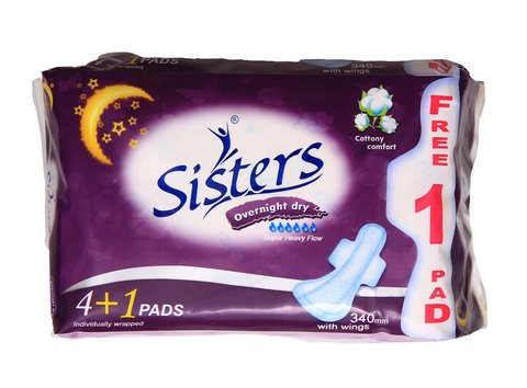 Sisters Night Pads 340mm Sanitary Napkins 5 pads