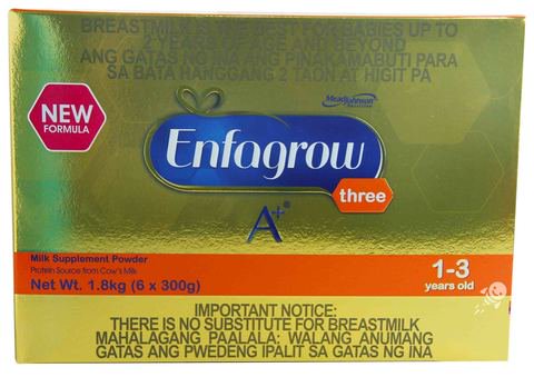 Enfagrow A+ Three Three Milk Supplement (1-3 Years Old) 1.8 kg