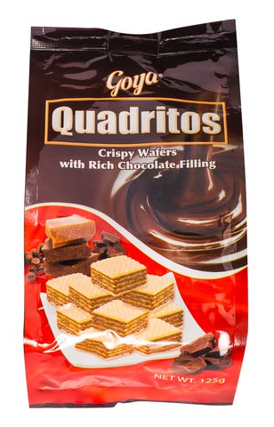 Goya Quadritos Crispy Wafers With Rich Chocolate Filling 125 g