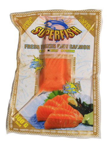 Superfish Raw Salmon Belly 100 g