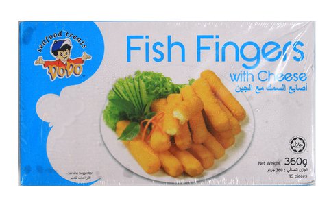 Dodo Fish Fingers With Cheese 360 g