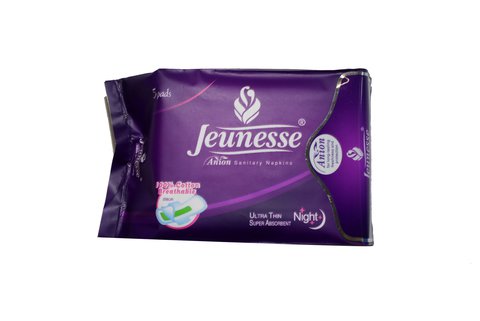Jeunesse Sanitary Napkins Anion Night With Wing 5 pcs /pack