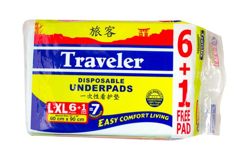 Traveler Underpad L-XL 6 + 1 6+1 pcs /pack