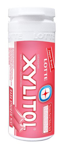 Lotte Xylitol Strawberry Bottle 30 g