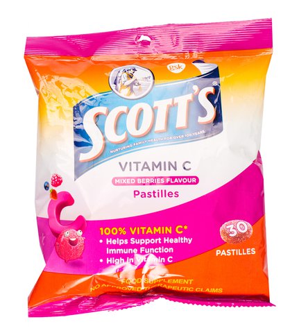 Scott's Chewy Pastilles - Vitamin C Mixed Berry Flavour 30 pcs /pack