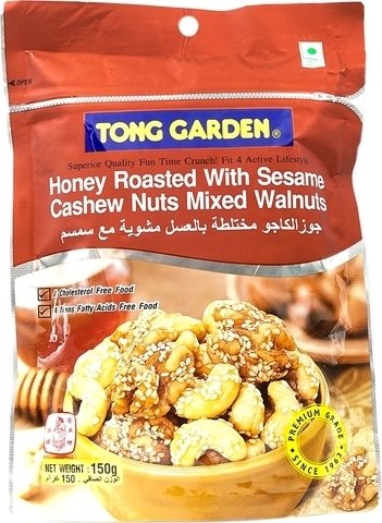 Tong Garden Honey Roasted with Sesame Cashew Mix Walnuts 150 g