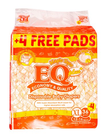 EQ Jumbo Pack Diapers Extra Large 36 pcs /pack